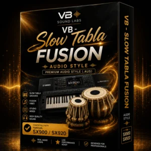 VB Slow Tabla Fusion Yamaha SX900 SX920 audio style AUS Indian rhythm VB Soundlabs